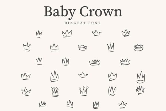 Baby Crown Font for Campaign Creatives