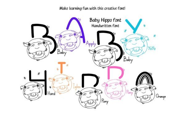 Baby Hippo Font for Editorial Design