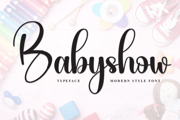 Babyshow: A Playful Handwritten Font for Branding Projects