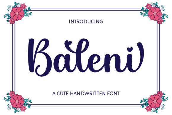 Baleni: A Handwritten Font for Modern Web Design