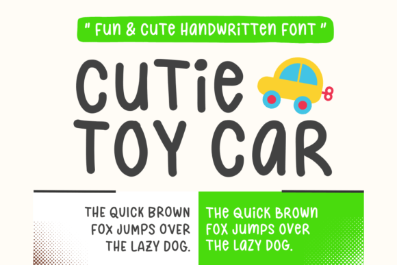 Boost Your Campaign with Cutie Toy Car Font