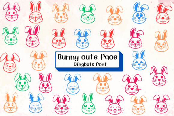 Bunny Cute Face Font Review for Branding Projects