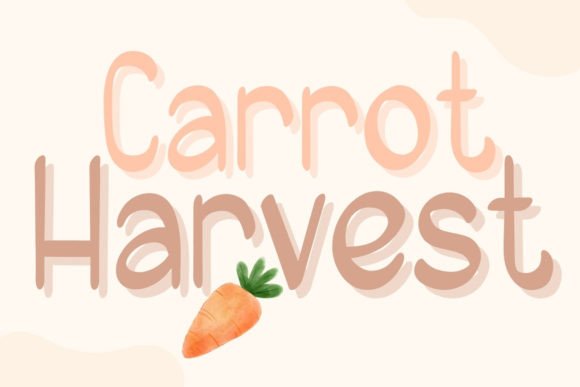 Carrot Harvest: A Whimsical Font for Editorial Projects