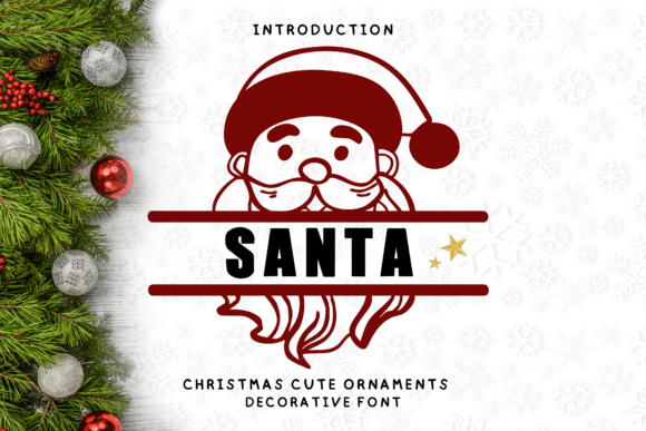 Christmas Cute Ornaments Font Review