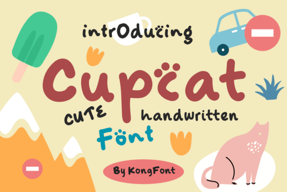 Cupcat Handwritten Font for Web Design