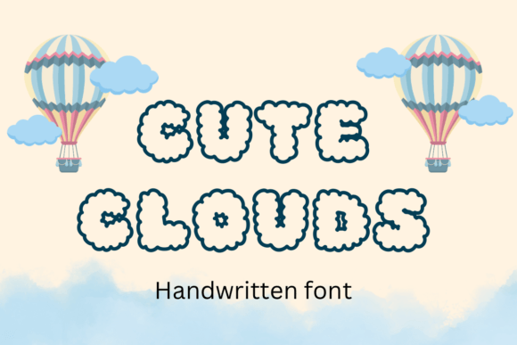 Cute Clouds Font Review for Editorial Design
