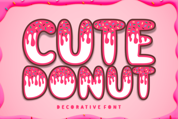 Cute Donut Font for Web Design