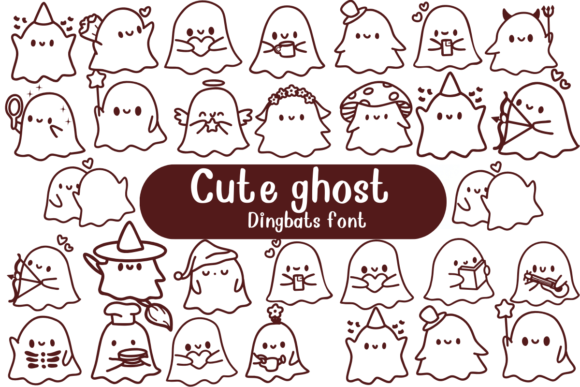Cute Ghost Font for Branding with a Playful Touch