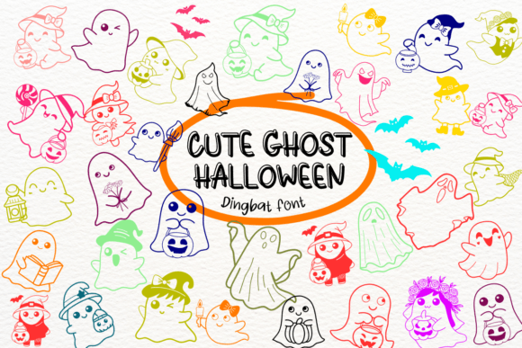 Cute Ghost Halloween Font for Web Design