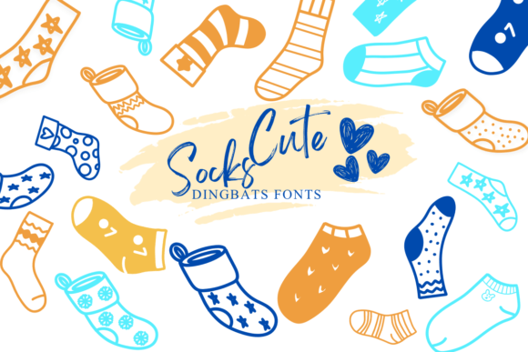 Cute Socks Font for Playful Branding