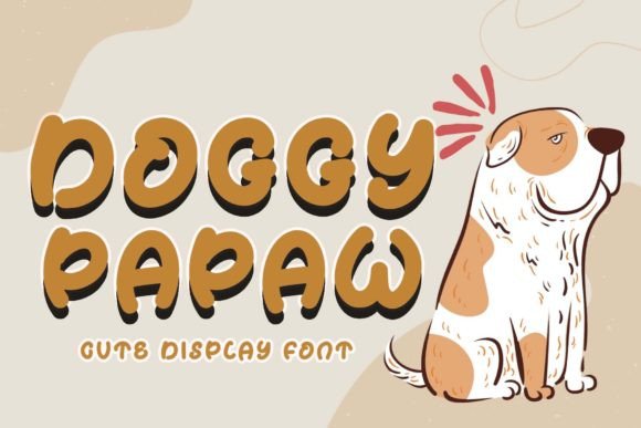 Doggy Papaw: A Cute Display Font for Summer Branding