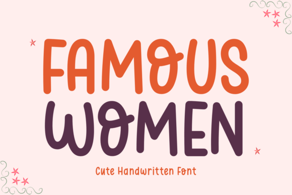Famous Women Font for Editorial Design