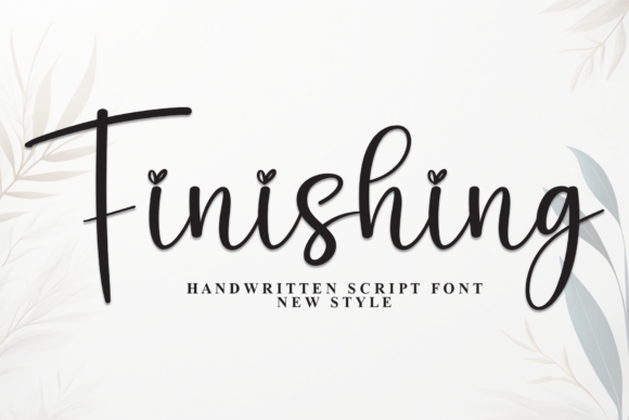 Finising: A Playful Script Font for Polished Branding