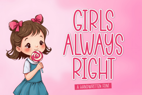 Girls Always Right Font for Web Design Projects