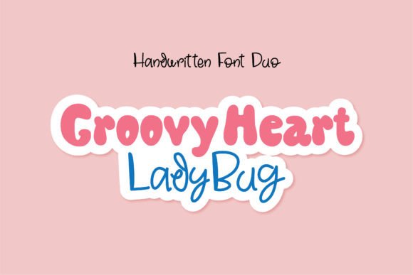 Groovy Heart Ladybug Font for Brand Identity