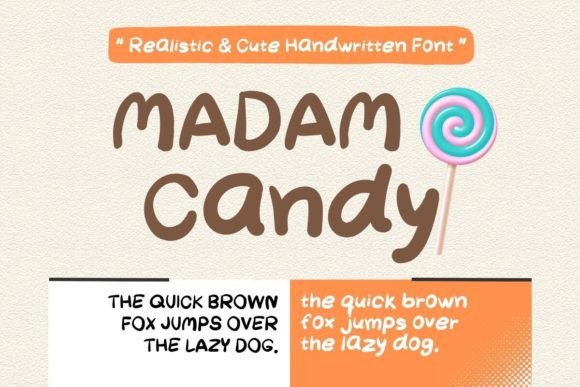 Madam Candy Font for Web Design Projects