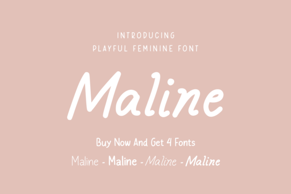 Maline: A Handwritten Font for Modern Branding and Social Media