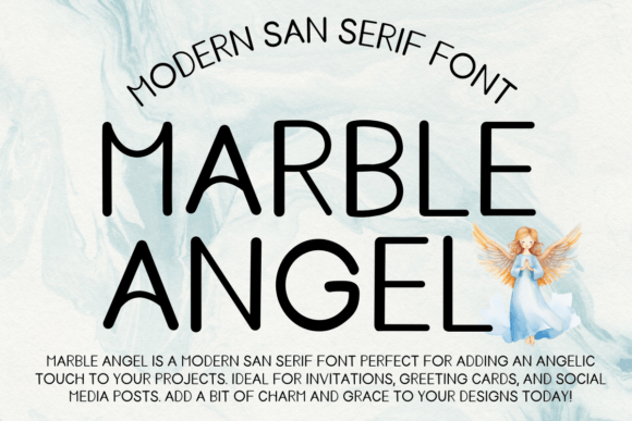 Marble Angel Font for Digital Creativity