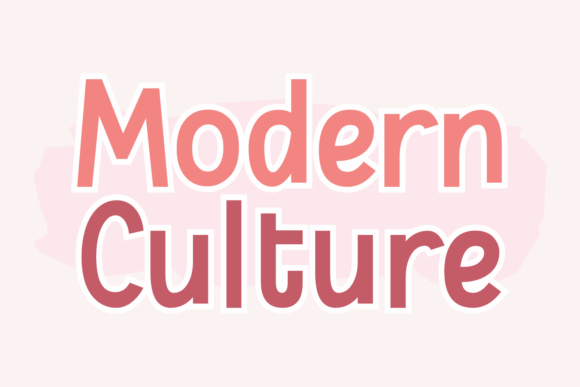 Modern Culture Font for Business Branding