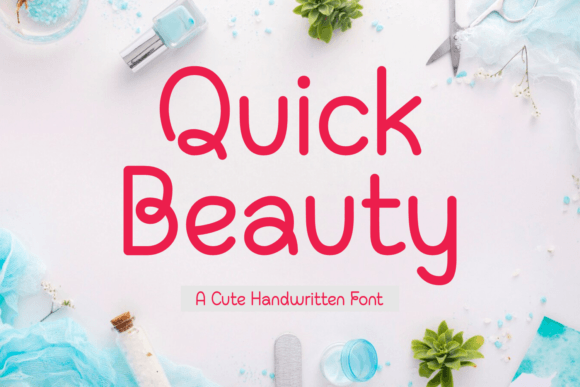 Quick Beauty Font for Web Design and Branding