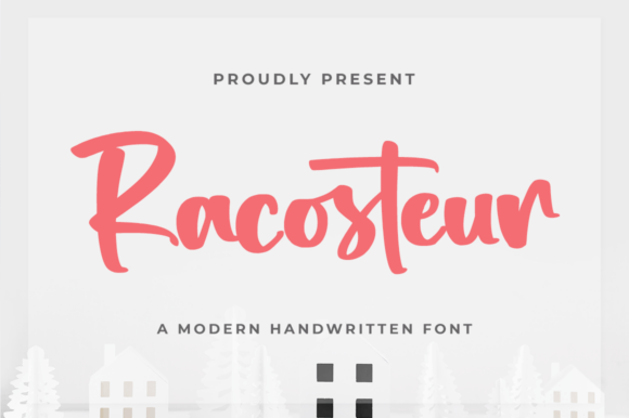 Racosteur: A Handwritten Script Font for Digital Creativity