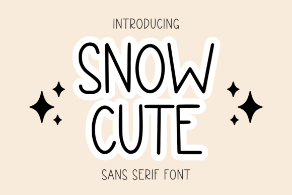 Snow Cute: A Playful Sans Serif for Modern Typography