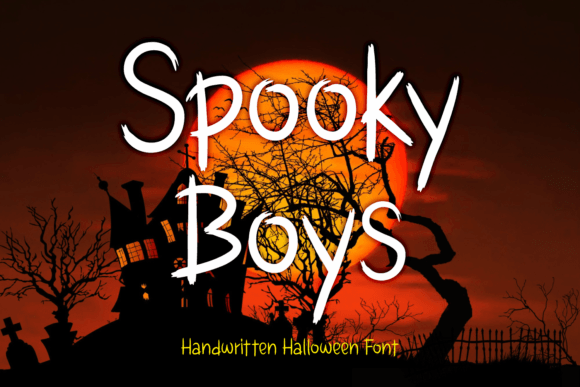Spooky Boys Font for Halloween-Themed Editorial Design
