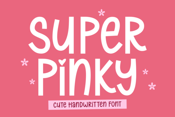 Super Pinky: A Handwritten Font for Creative Craft Projects